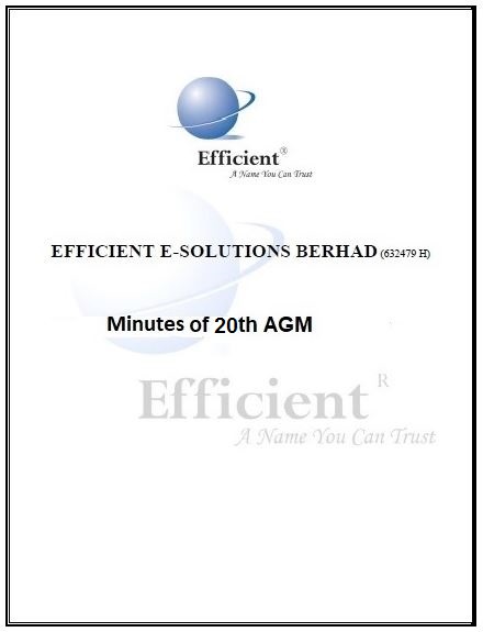 Minutes of 20th AGM